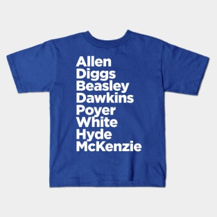 Allen Diggs Beasley Dawkins Poyer Hyde Buffalo Football Kids T-Shirt